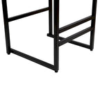 Tabourets de bar hauteur comptoir, lot de 2, chaises d'îlot de cuisine avec dossier, chaises de salle à manger sans accoudoirs avec tissage à la main
