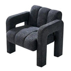 Fauteuil d'appoint rembourré de 79 cm de large en bouclé, fauteuil d'appoint moderne, chaise d'appoint, fauteuil large confortable pour chambre, salon