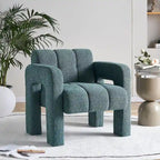 Fauteuil d'appoint rembourré de 79 cm de large en bouclé, fauteuil d'appoint moderne, chaise d'appoint, fauteuil large confortable pour chambre, salon