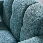 Fauteuil d'appoint rembourré de 79 cm de large en bouclé, fauteuil d'appoint moderne, chaise d'appoint, fauteuil large confortable pour chambre, salon