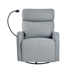 Fauteuil Inclinable Pivotant Électrique en PU avec Rotation à 270°, Inclinaison Électrique de 95-160° et Deux Ports USB - Capacité de 150 kg