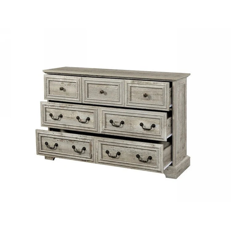 Commode moderne de style ferme à 7 tiroirs, design vintage, organisateur de commodes de rangement pour chambre à coucher, salon