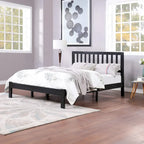 Lit Plateforme Queen en Bois d'Acacia Style Ferme Moderne par