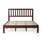 Lit Plateforme Queen en Bois d'Acacia Style Ferme Moderne par