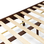 Lit Plateforme Queen en Bois d'Acacia Style Ferme Moderne par