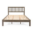 Lit Plateforme Queen en Bois d'Acacia Style Ferme Moderne par