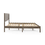 Lit Plateforme Queen en Bois d'Acacia Style Ferme Moderne par