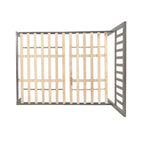 Lit Plateforme Queen en Bois d'Acacia Style Ferme Moderne par