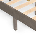 Lit Plateforme Queen en Bois d'Acacia Style Ferme Moderne par