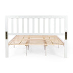 Lit Plateforme Queen en Bois d'Acacia Style Ferme Moderne par
