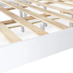 Lit Plateforme Queen en Bois d'Acacia Style Ferme Moderne par