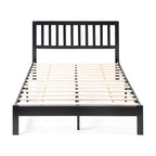 Lit Plateforme Queen en Bois d'Acacia Style Ferme Moderne par