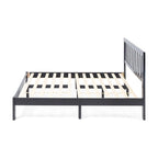 Lit Plateforme Queen en Bois d'Acacia Style Ferme Moderne par