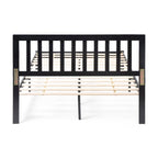 Lit Plateforme Queen en Bois d'Acacia Style Ferme Moderne par