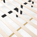 Lit Plateforme Queen en Bois d'Acacia Style Ferme Moderne par