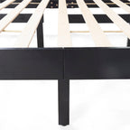 Lit Plateforme Queen en Bois d'Acacia Style Ferme Moderne par
