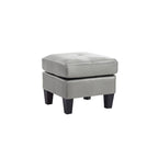 Petit pouf carré en similicuir