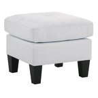 Petit pouf carré en similicuir