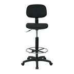 Chaise de dessinateur avec dossier et assise sculptés