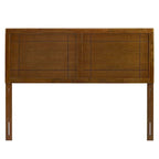 Tête de lit en bois de noyer de style campagnard, taille standard