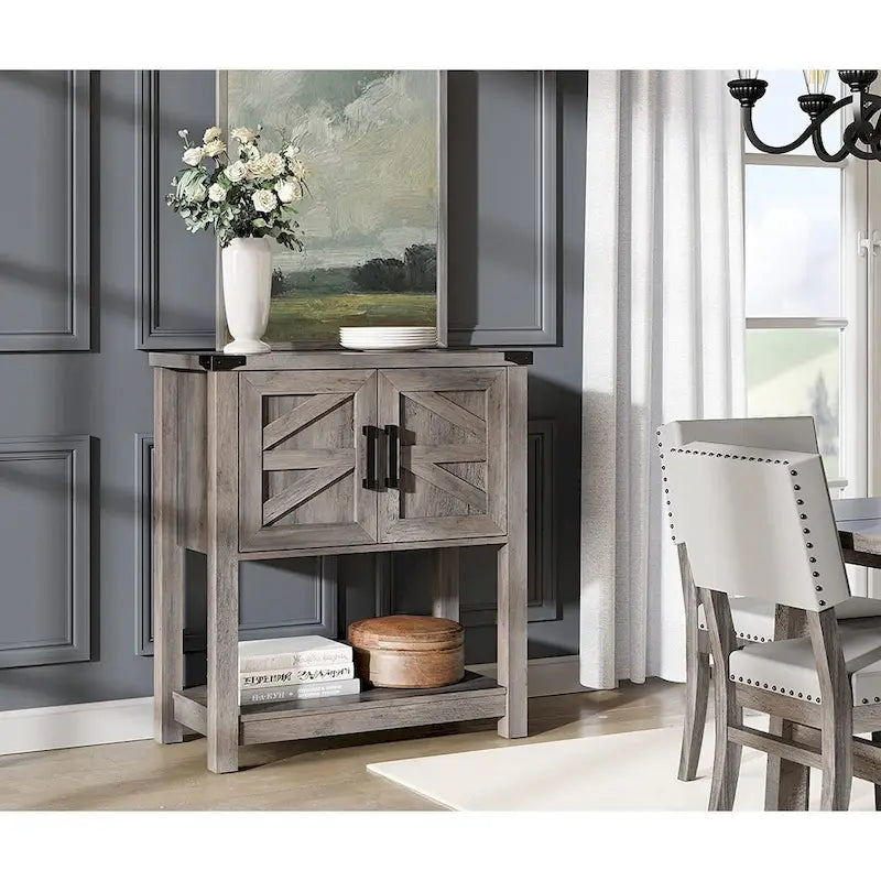 Buffet de ferme moderne, bahut en bois pour le salon
