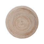 Tabouret sculpté en bois de paulownia