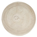 Tabouret sculpté en bois de paulownia