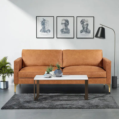   82.5 Sofa - Full Grain Genuine Italian Leather