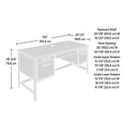 Bureau d'ordinateur avec rangement
